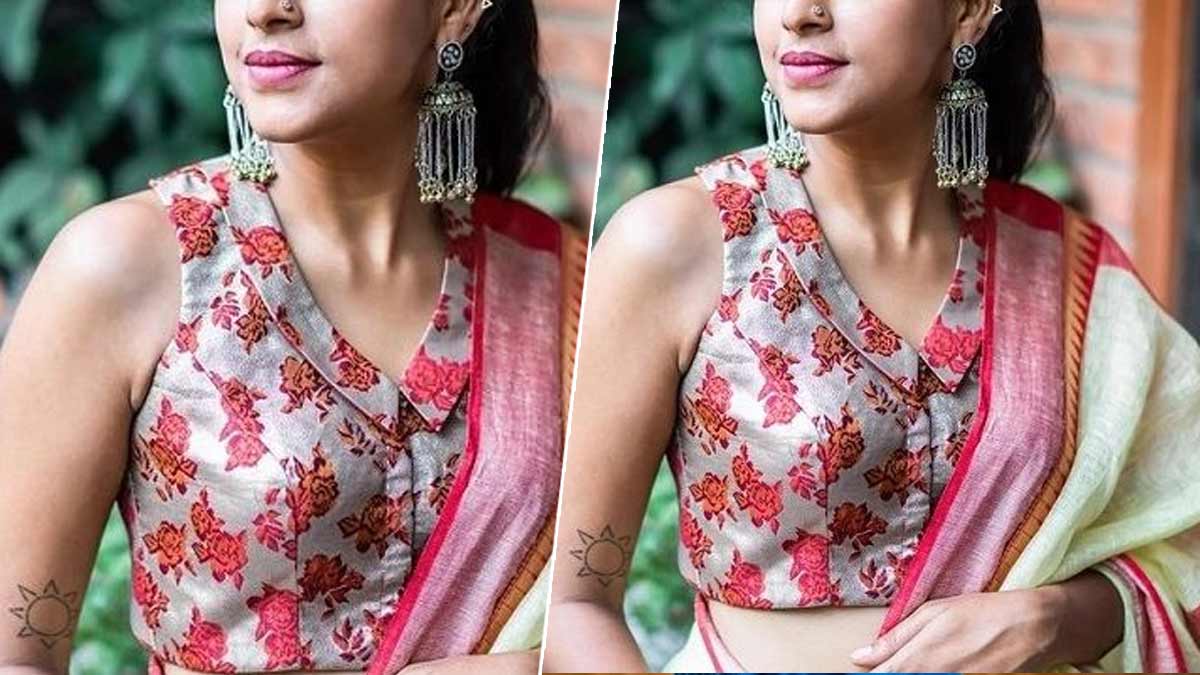 how to wear collar blouse