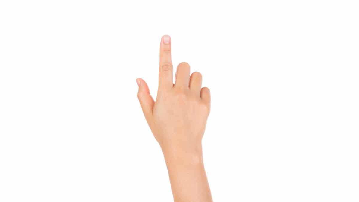 index finger smaller