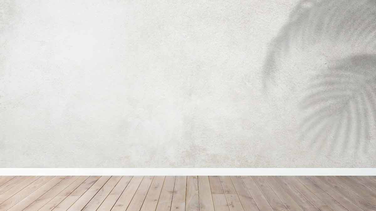 white lime wash on terrace