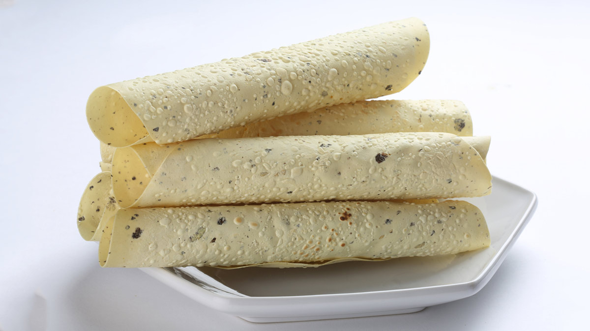 How to make papad roll