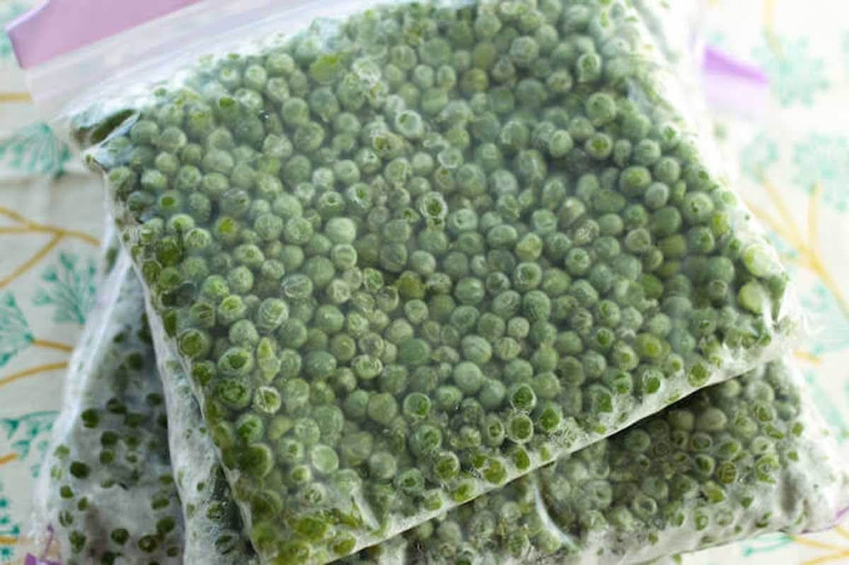 How to store green peas in fridge