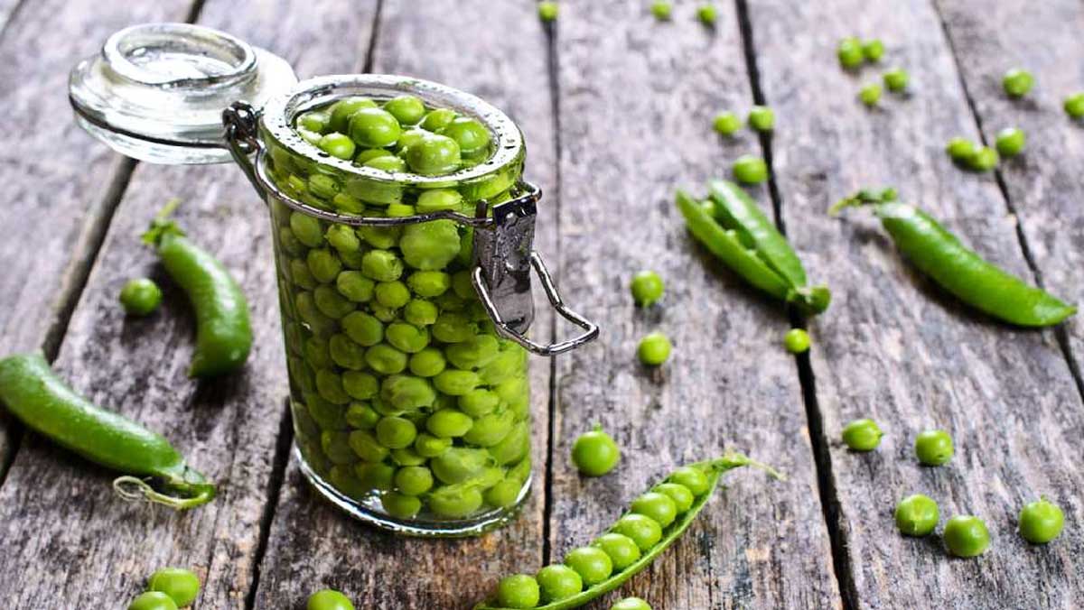 How to store green peas in jar