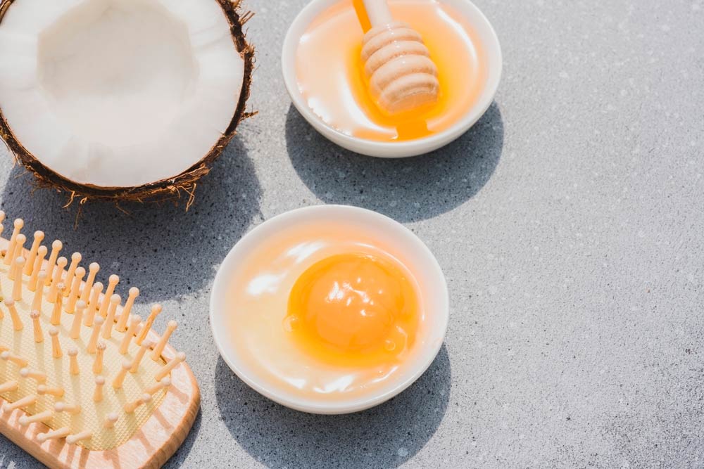 coconut egg mask