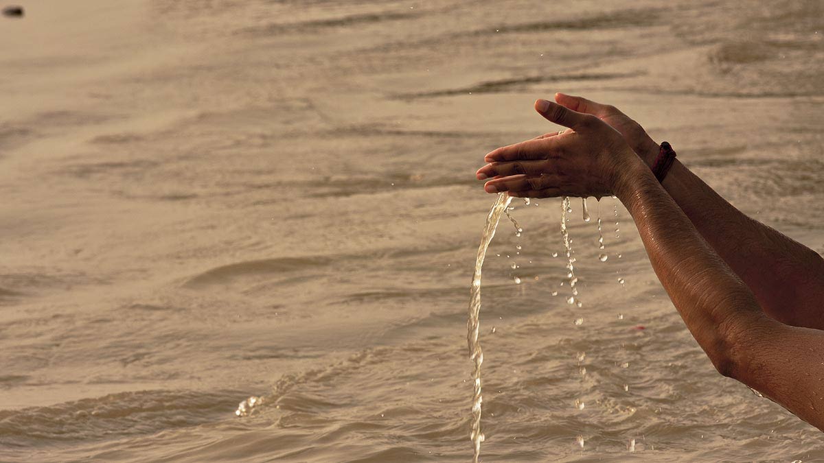 how to offer water to sun