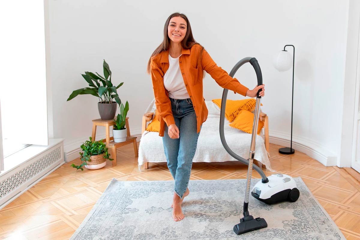 use vacuum cleaner to avoid air pollution