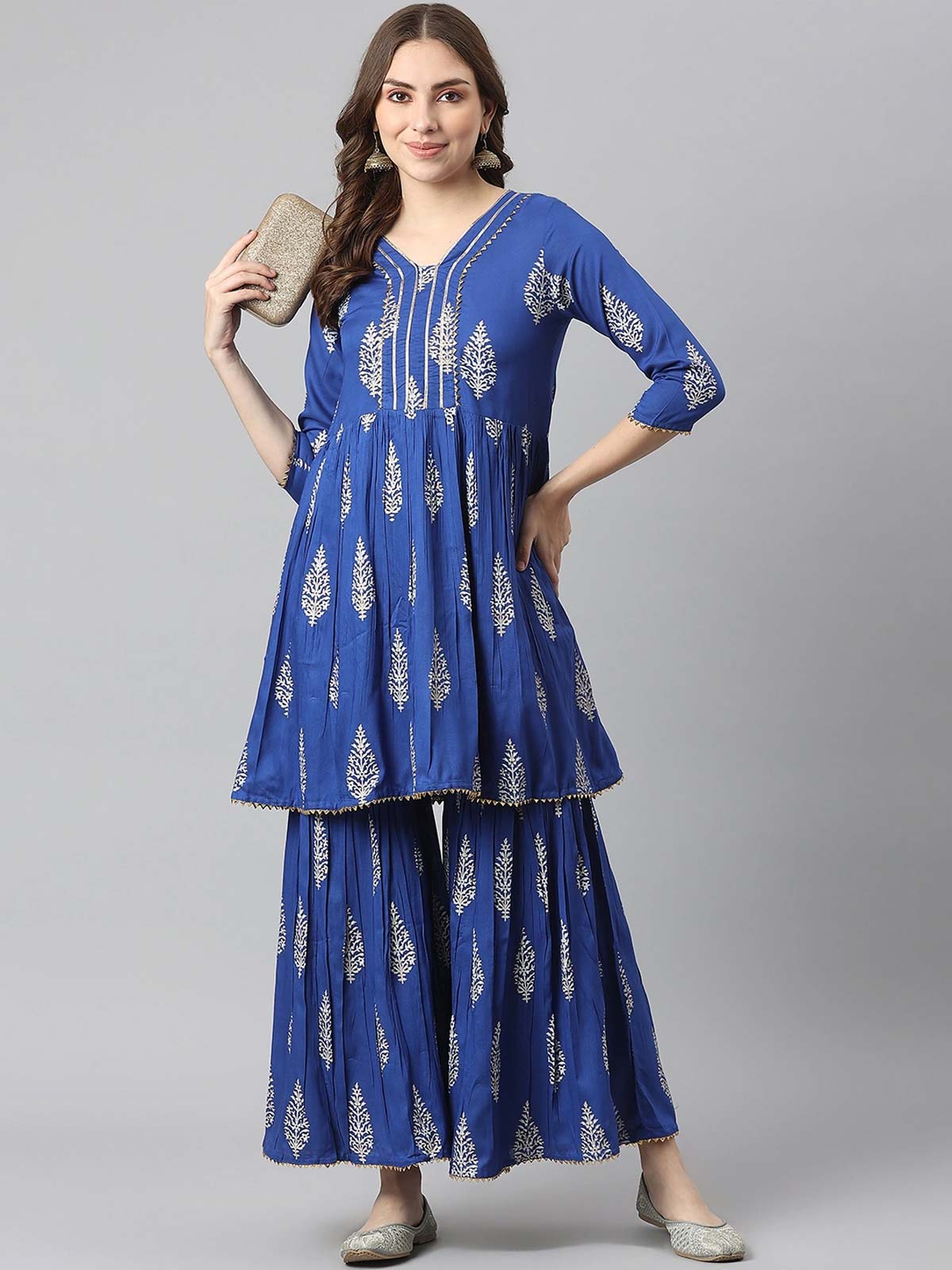 Printed Kurta & Sharara