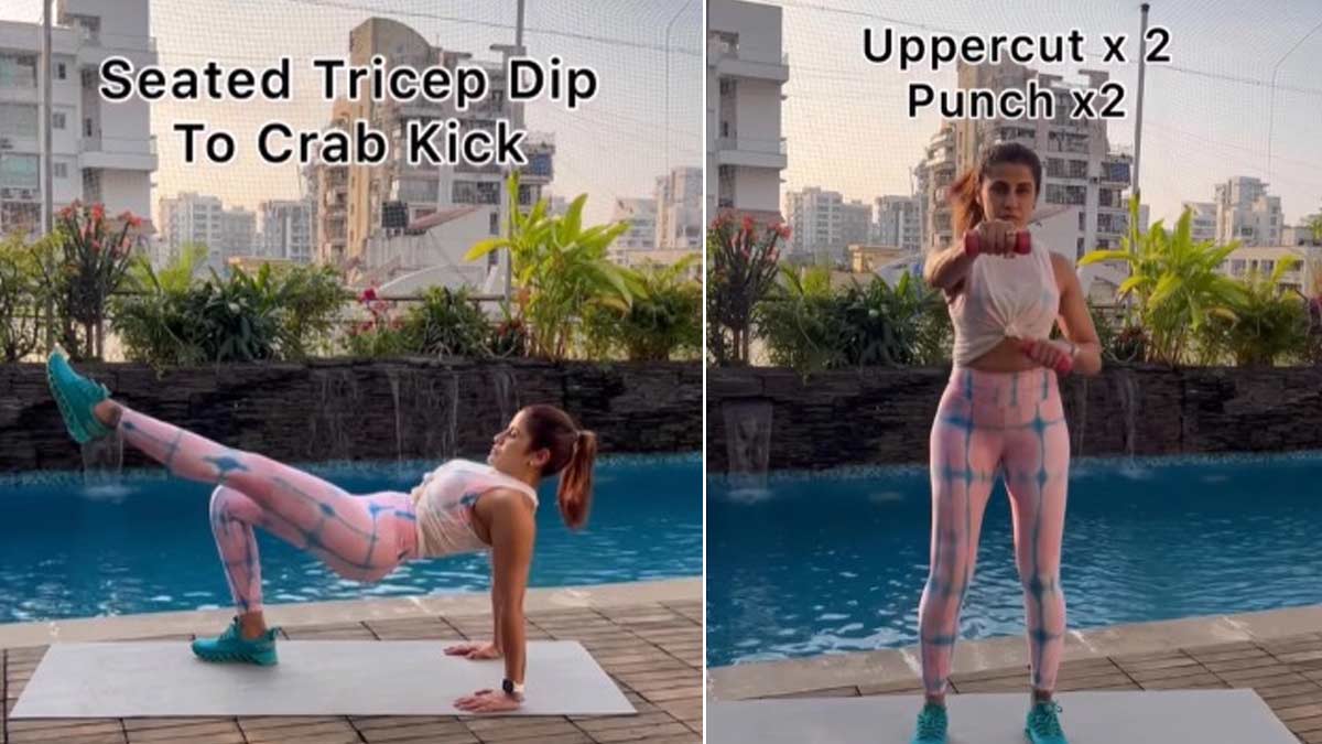 Seated Tricep Dip to Crab Kick