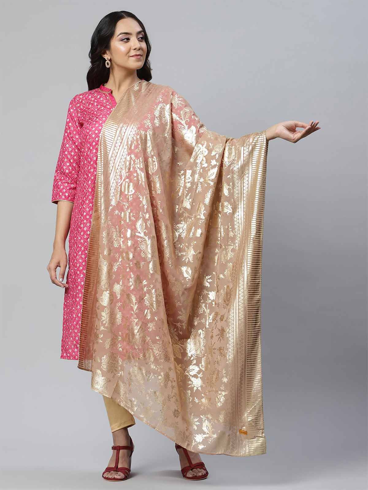 chanderi dupatta for chath puja