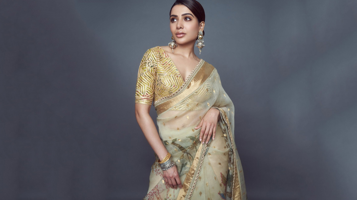 deep side parted bun