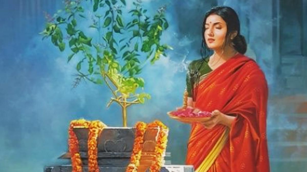 how to perform tulsi puja in sharad purnima