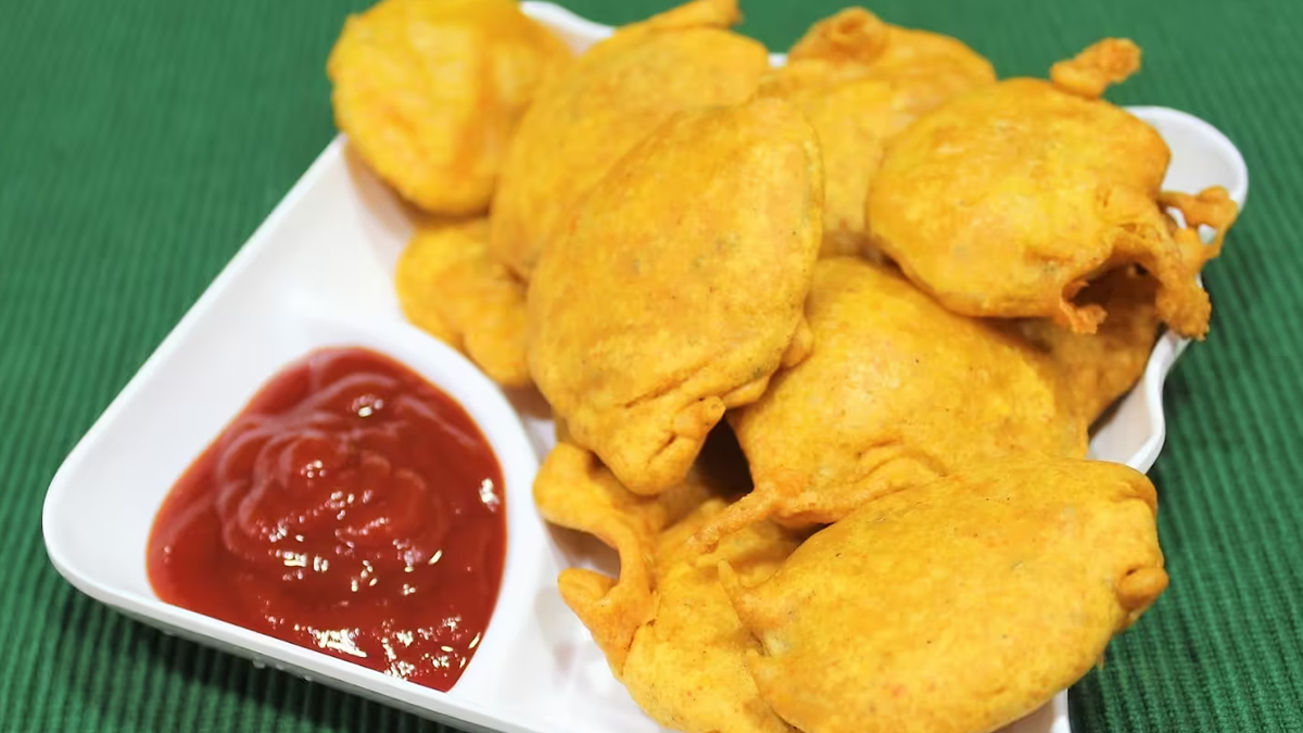 papaya pakora recipe