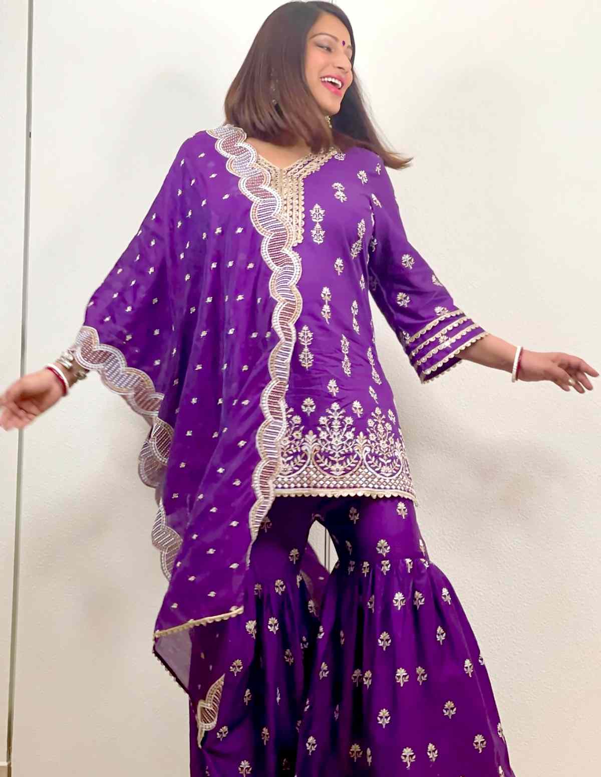 short kurti sharara