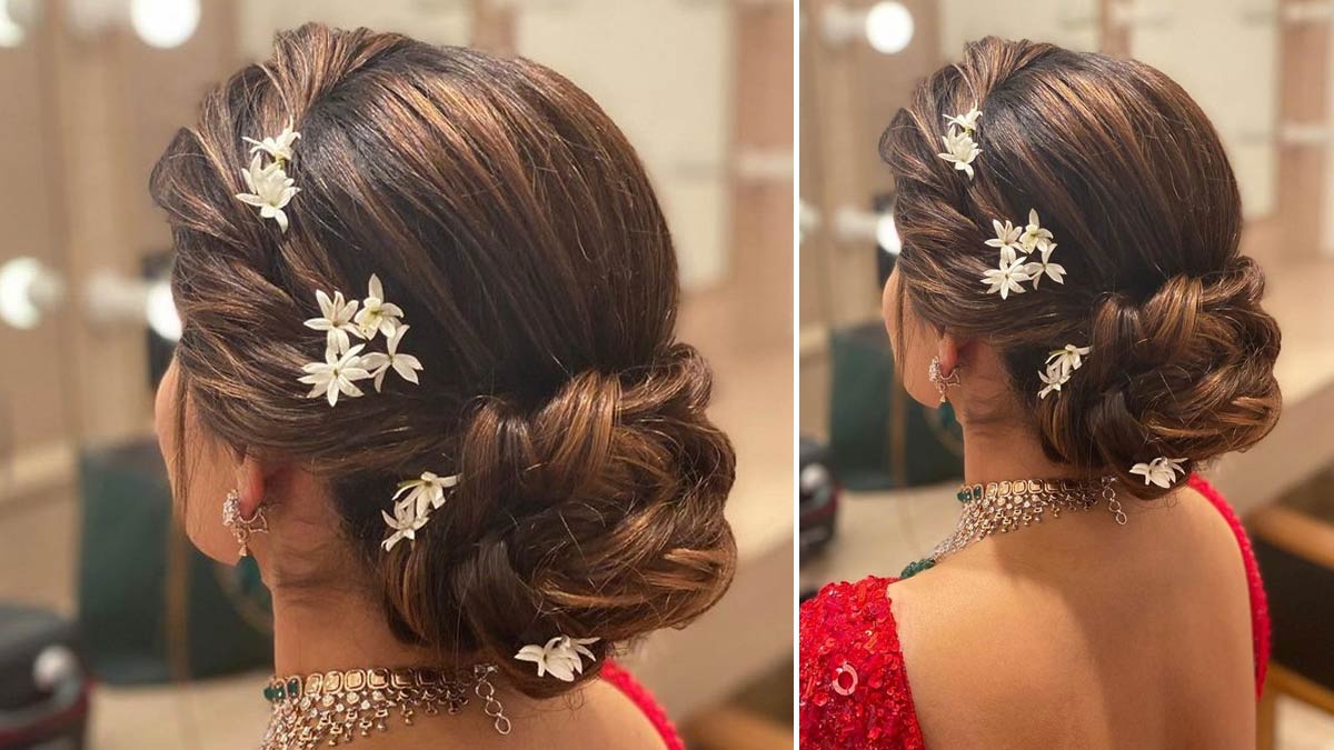 Front Braid Bun Hairstyle