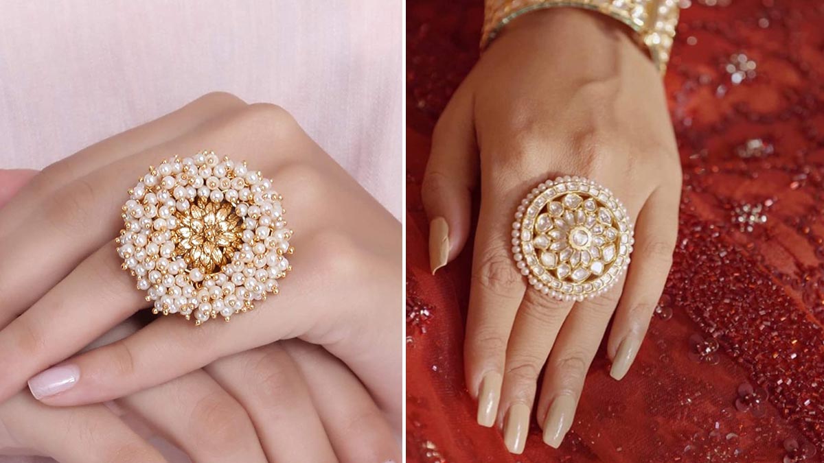 Heavy Rings With Shirt Blouse