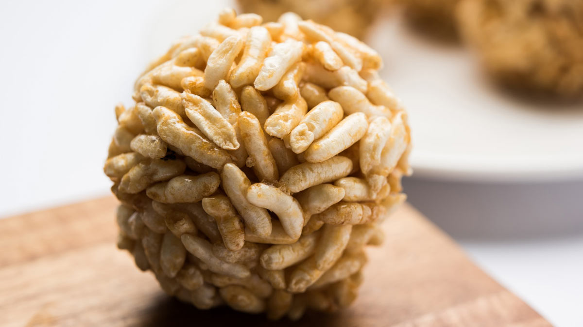 Murmura laddu easy recipe