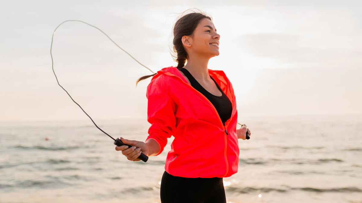 Skipping rope exercise