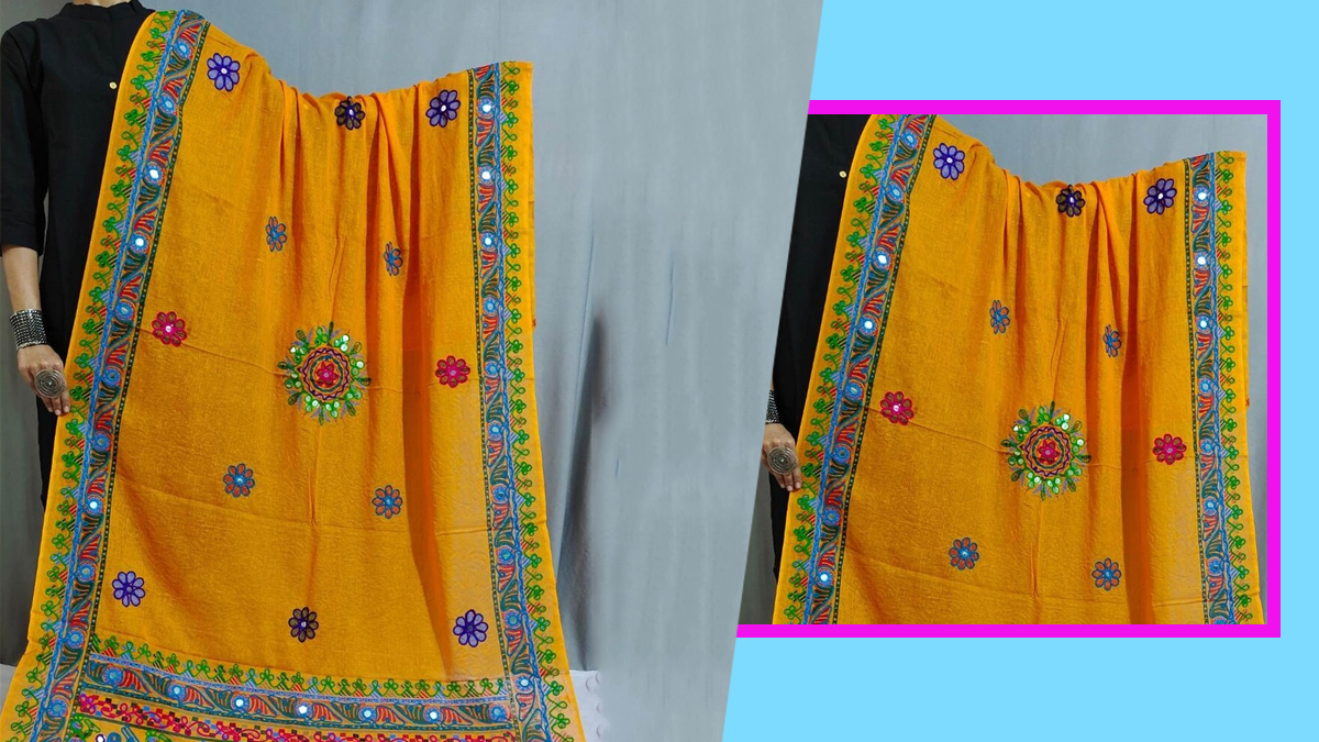gujrati designer dupatta