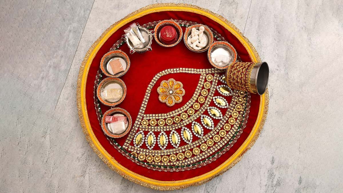 Share Navratri Aarti Thali Decoration Best Seven Edu Vn