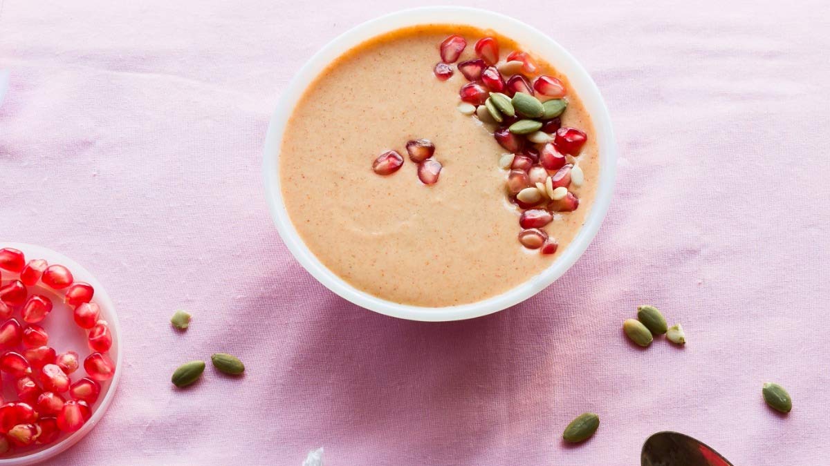 pomegranate custard recipe