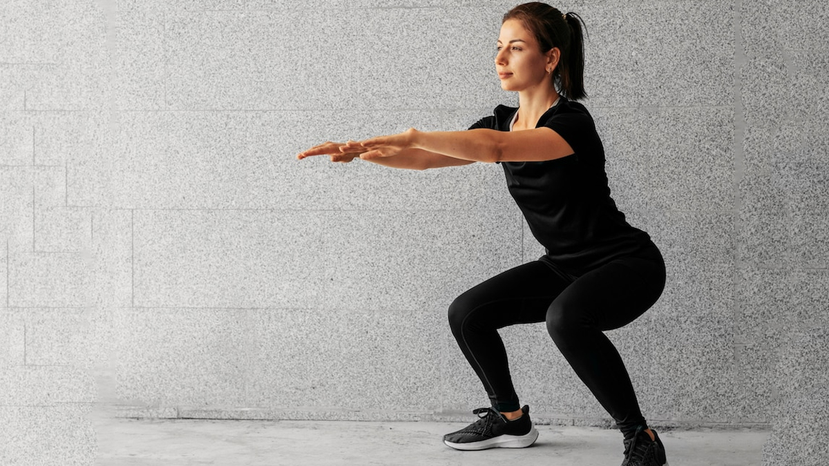 ski squats for toned hips