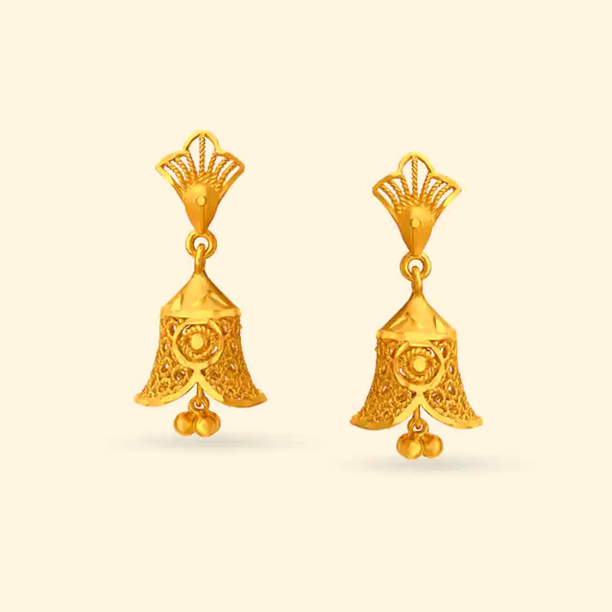 gold cheap jhumka designs