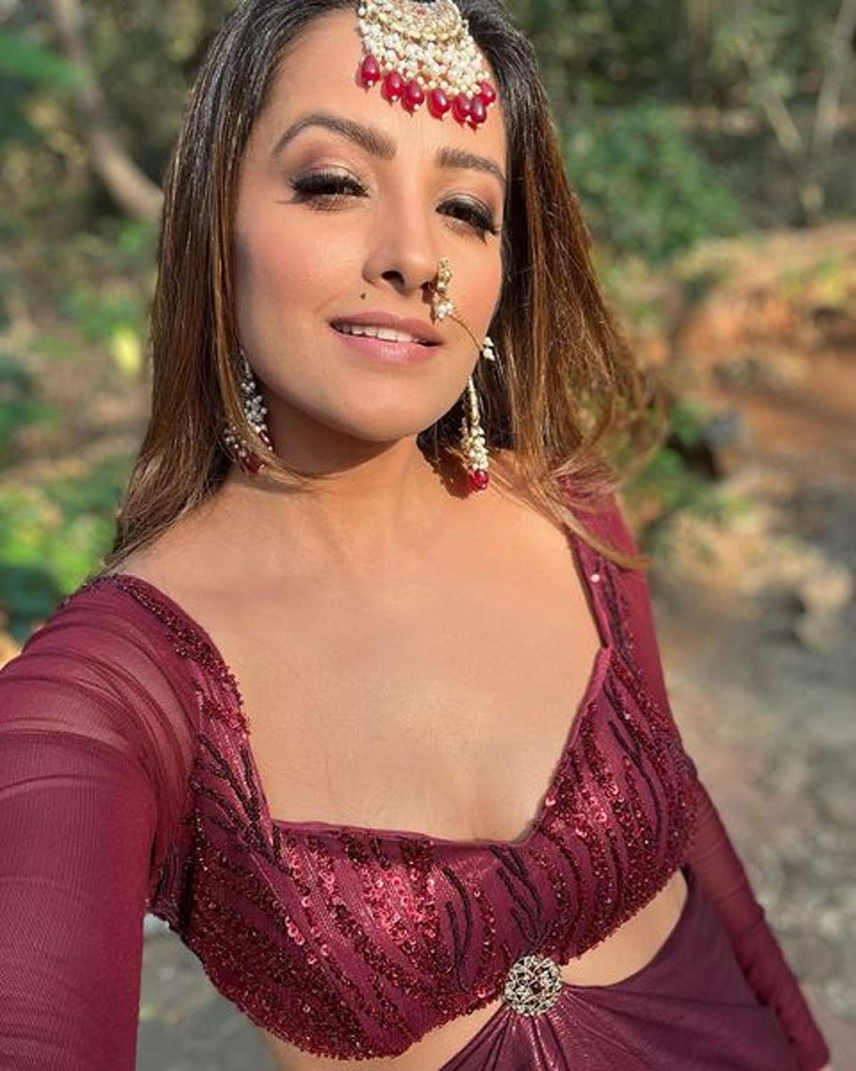 maang tikka for broad forehead