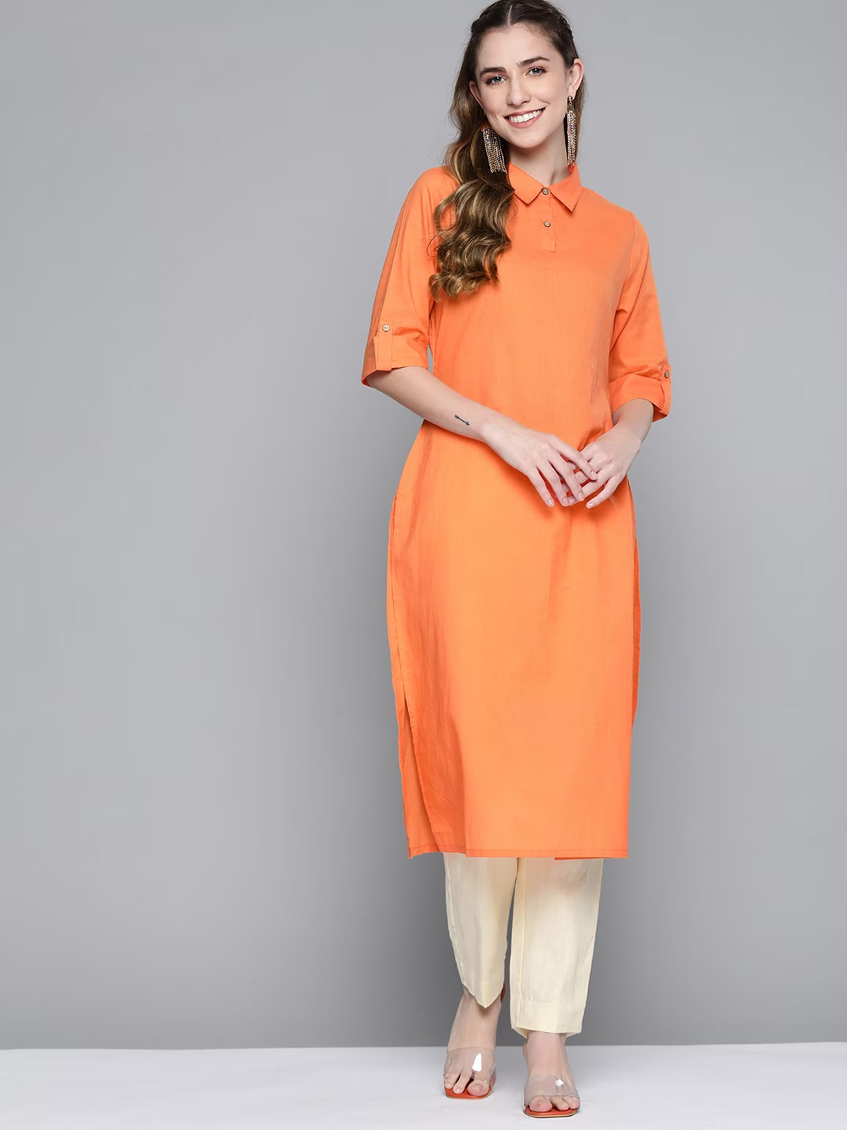 plain kurti
