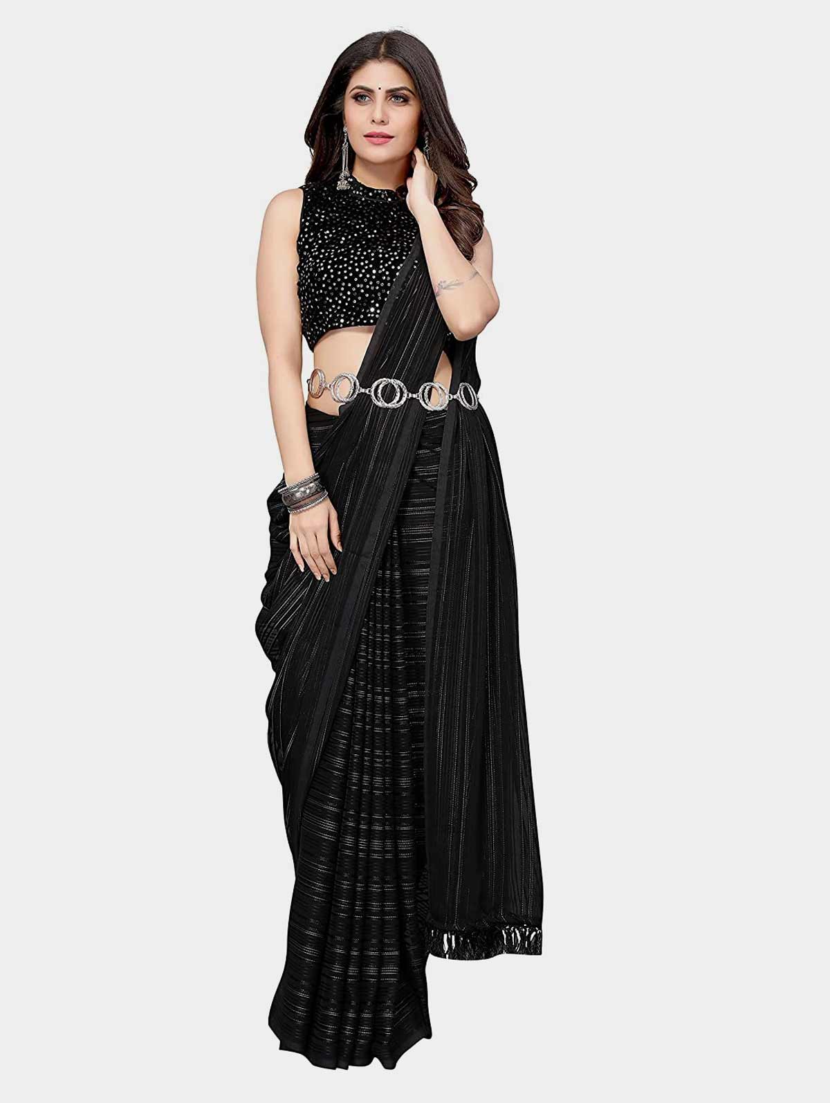 satin saree under Rs