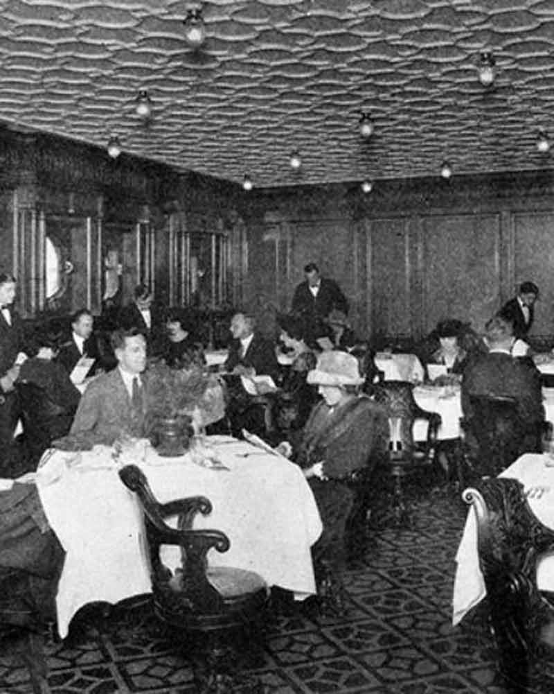 titanic lunch menu