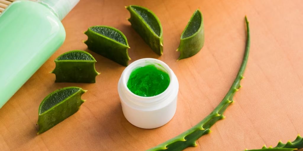 Aleo vera gel hair