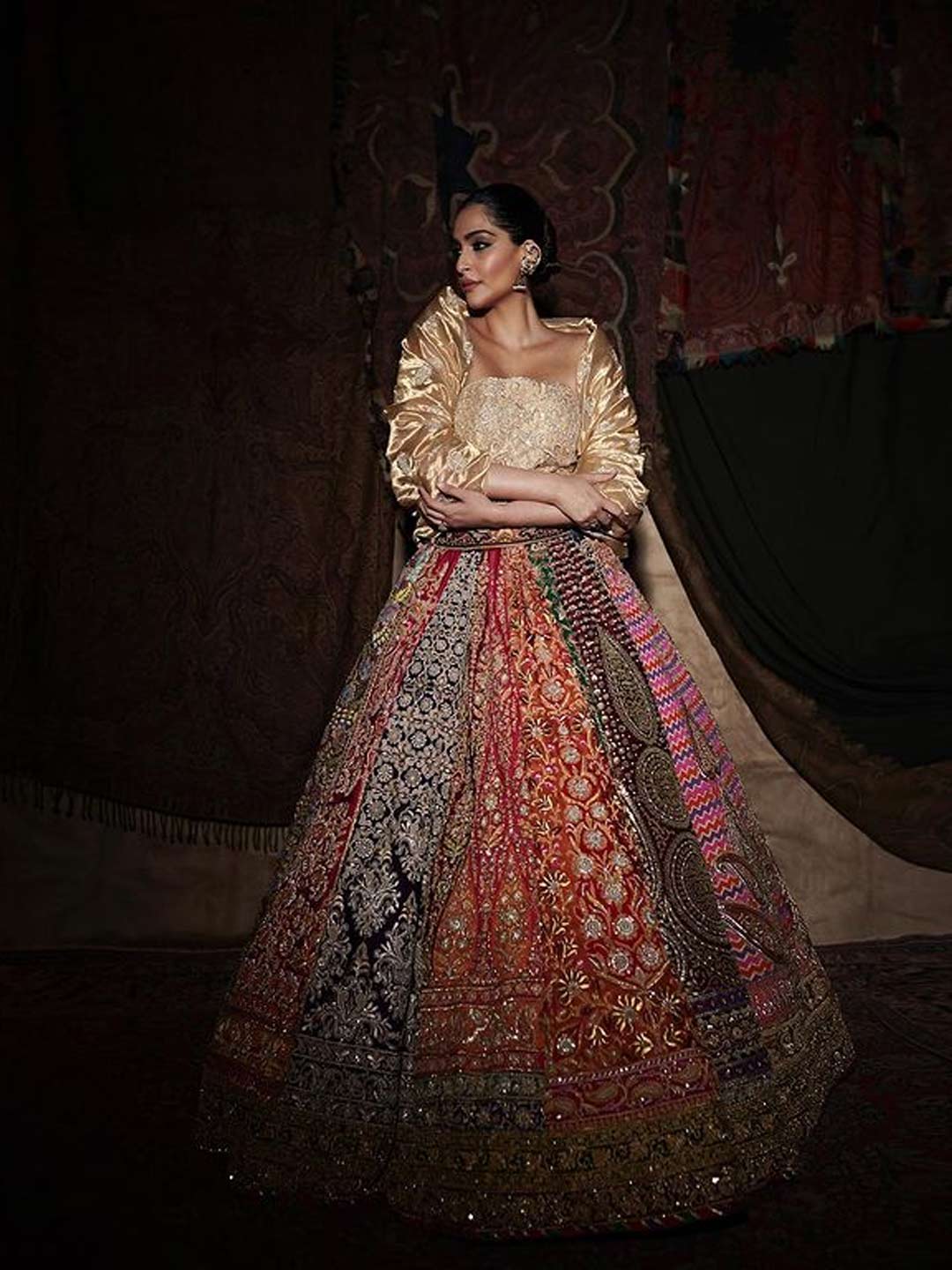 Shrug lehenga style