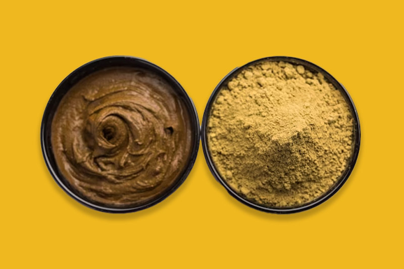 Tea add mehndi for black hair