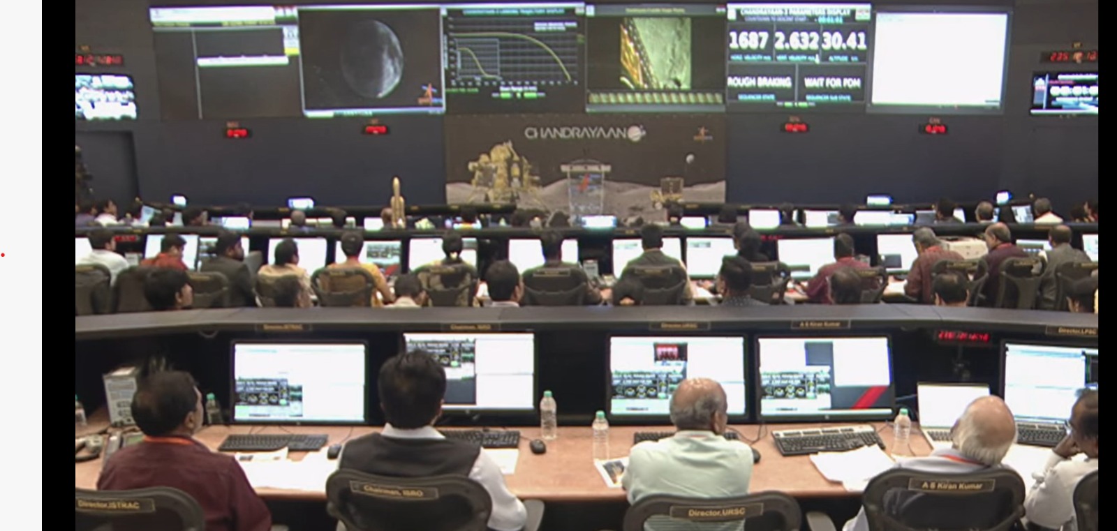 chandrayaan  live telecast