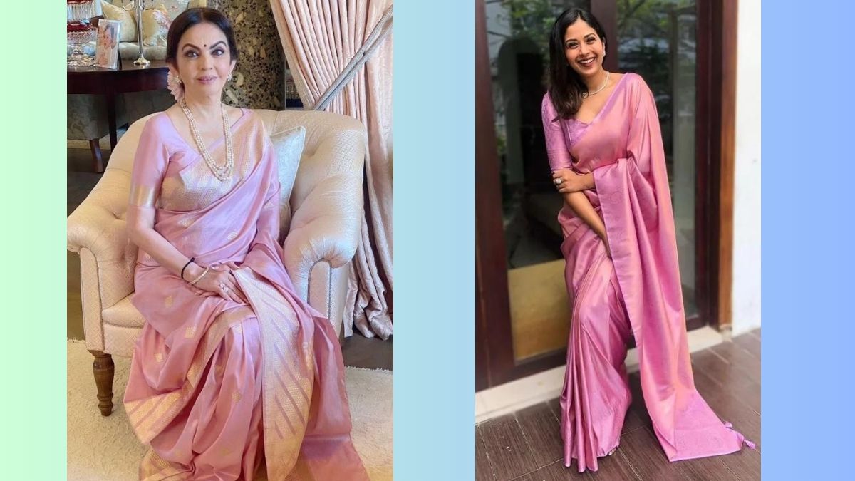 nita ambani look alike saree