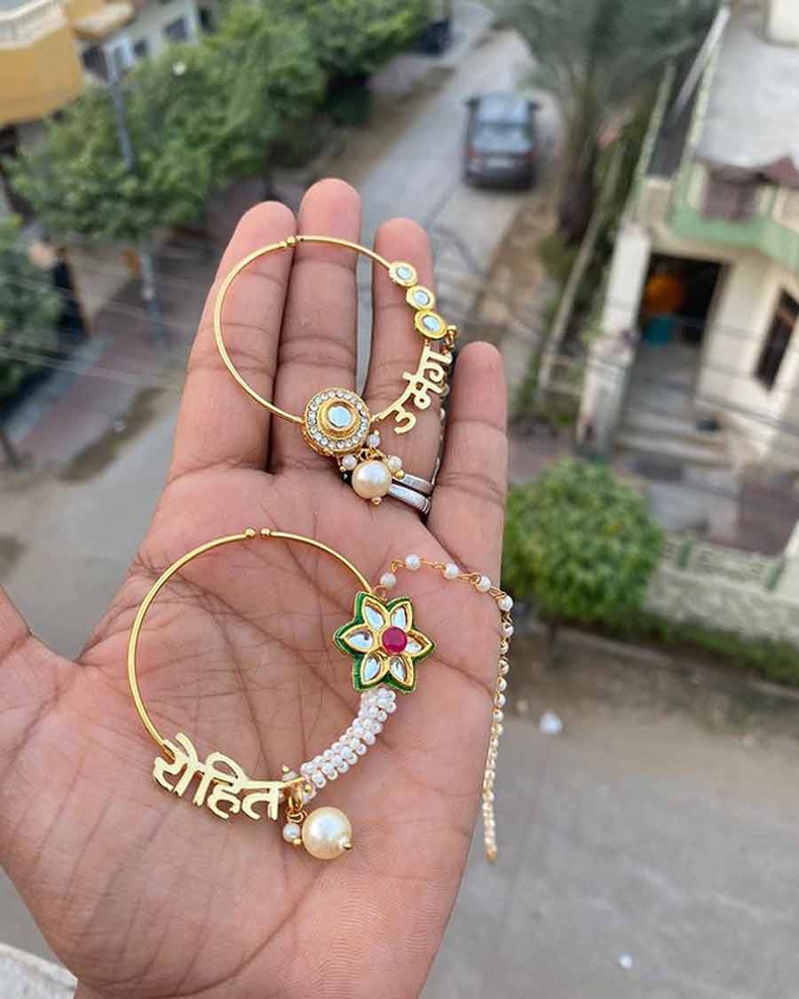 best nath designs for dulhan