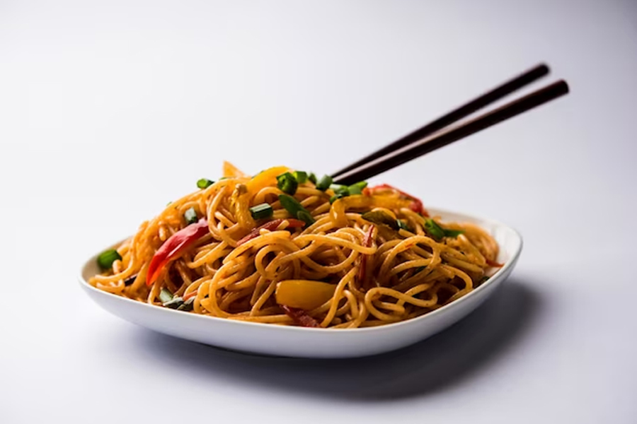 homemade lemon coriander noodles in hindi