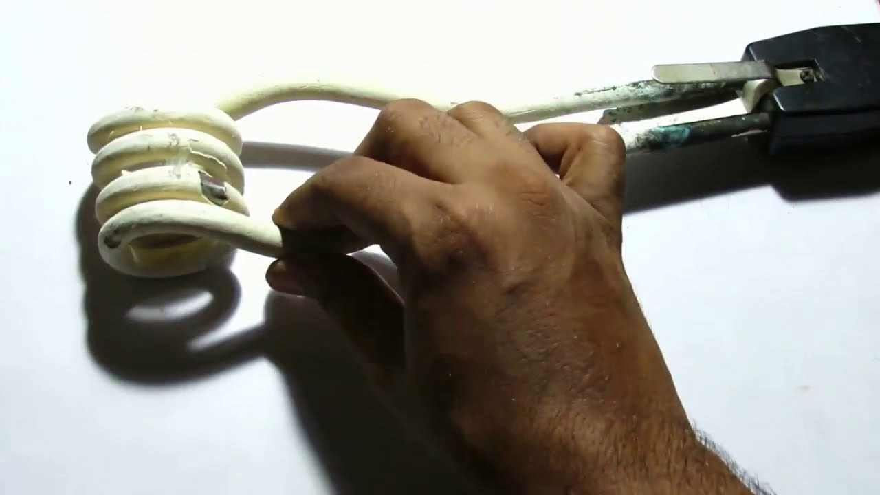 how to remove salt from heating rod