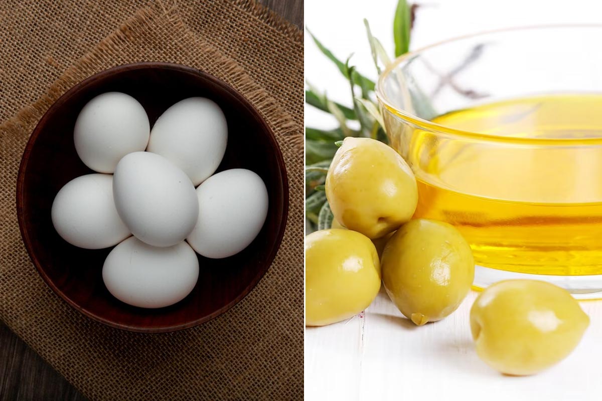 Olive Oil And Eggs Smoothing Cream