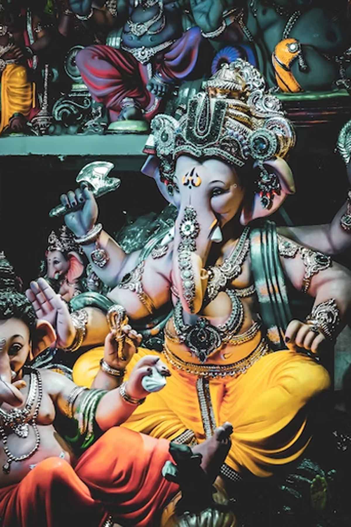 ganpati pujan at temple