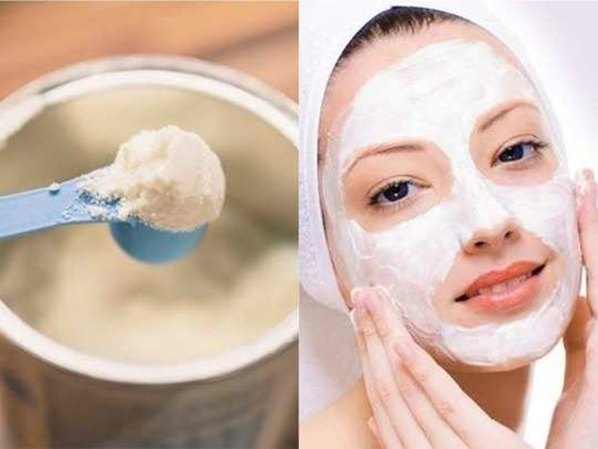 korean glass skin treatment with use of milk