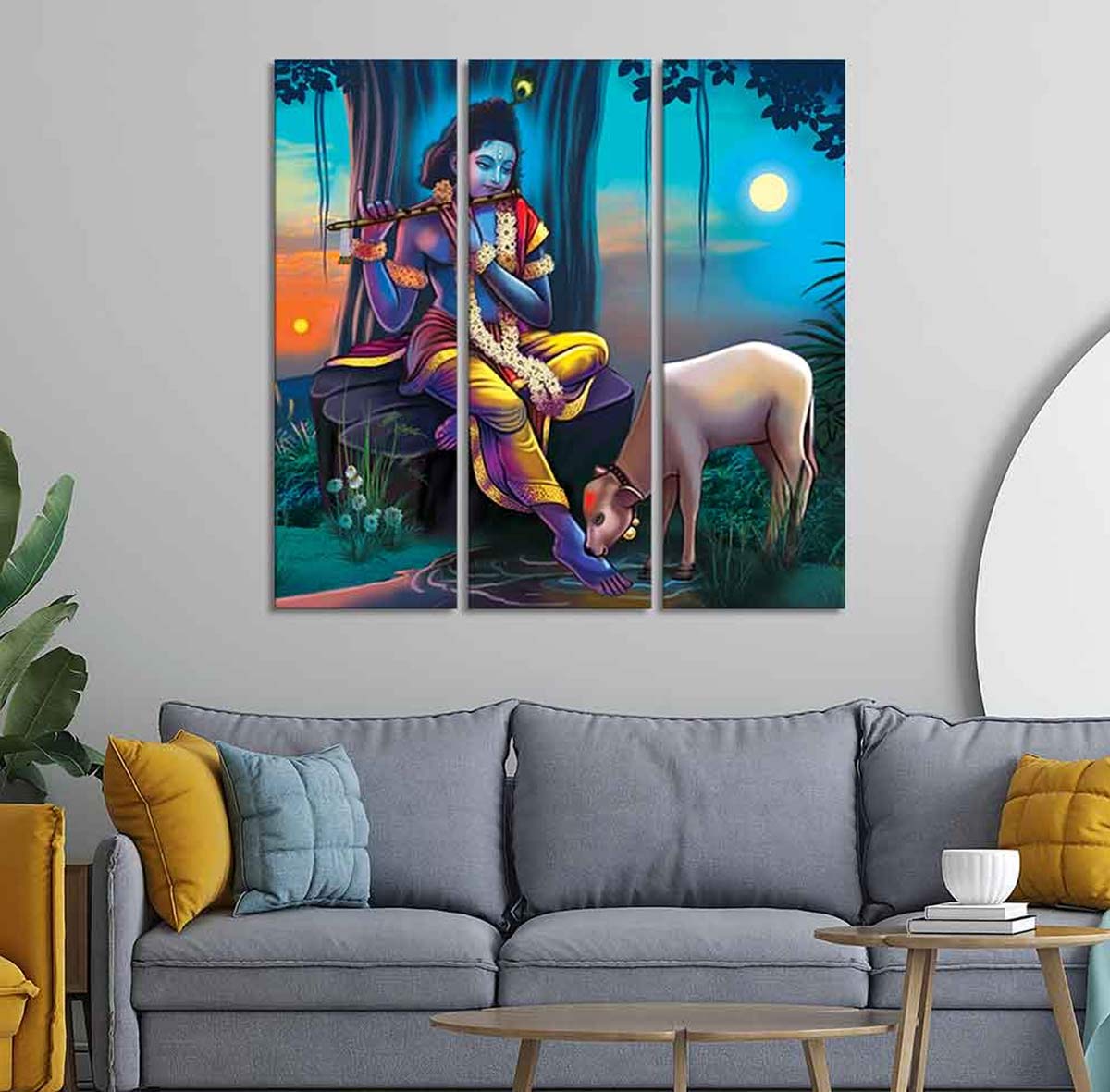 lord krishna photo at home