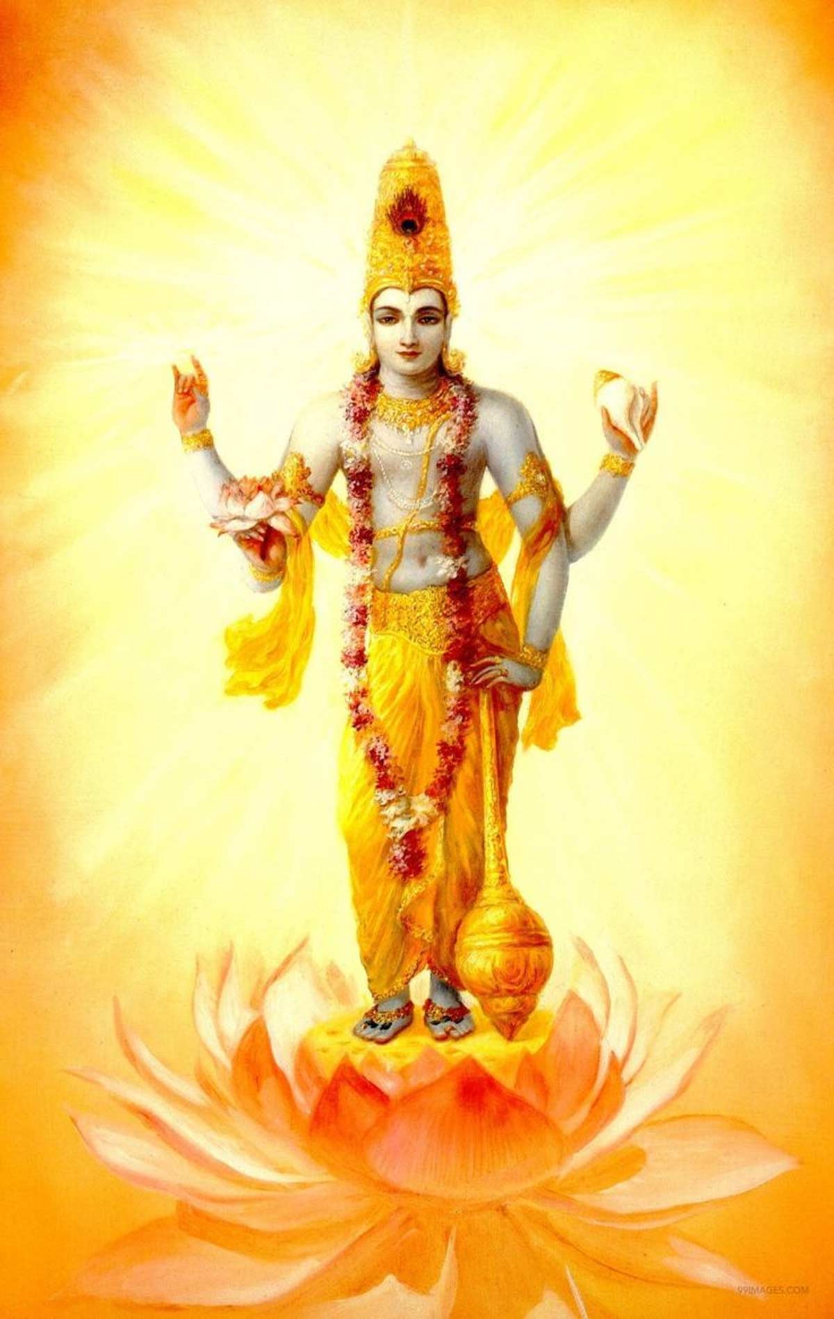 lord vishnu likes which colour