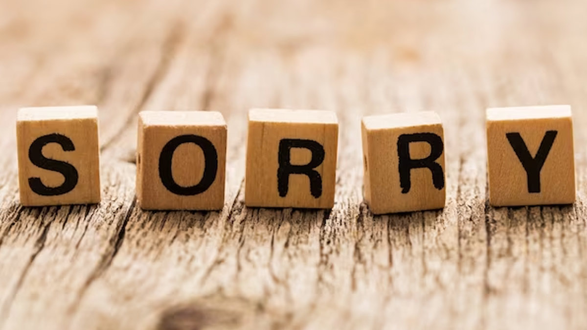 meaning of the word sorry