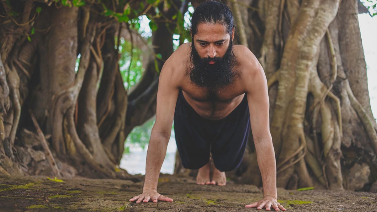 Santolanasana for flat stomach