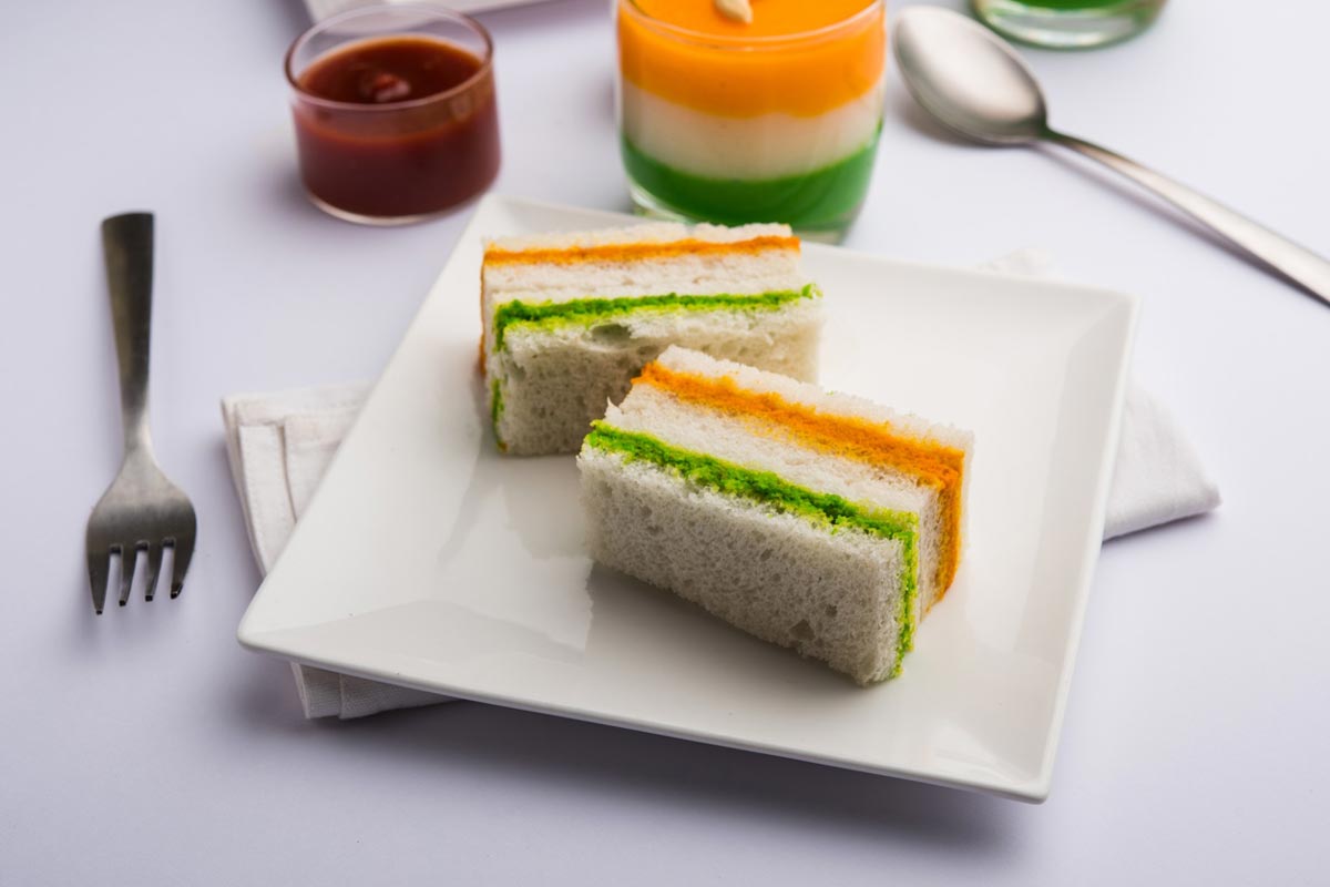 tricolour sandwich recipe