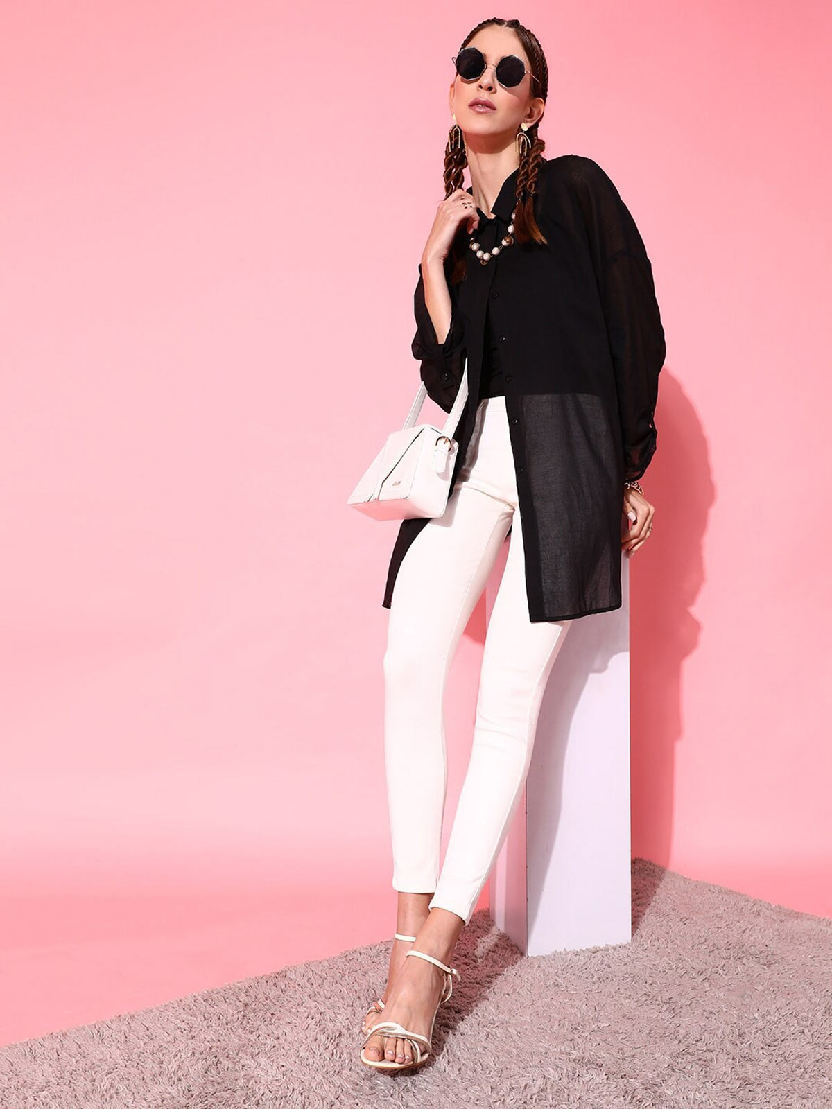 White pant with shirt