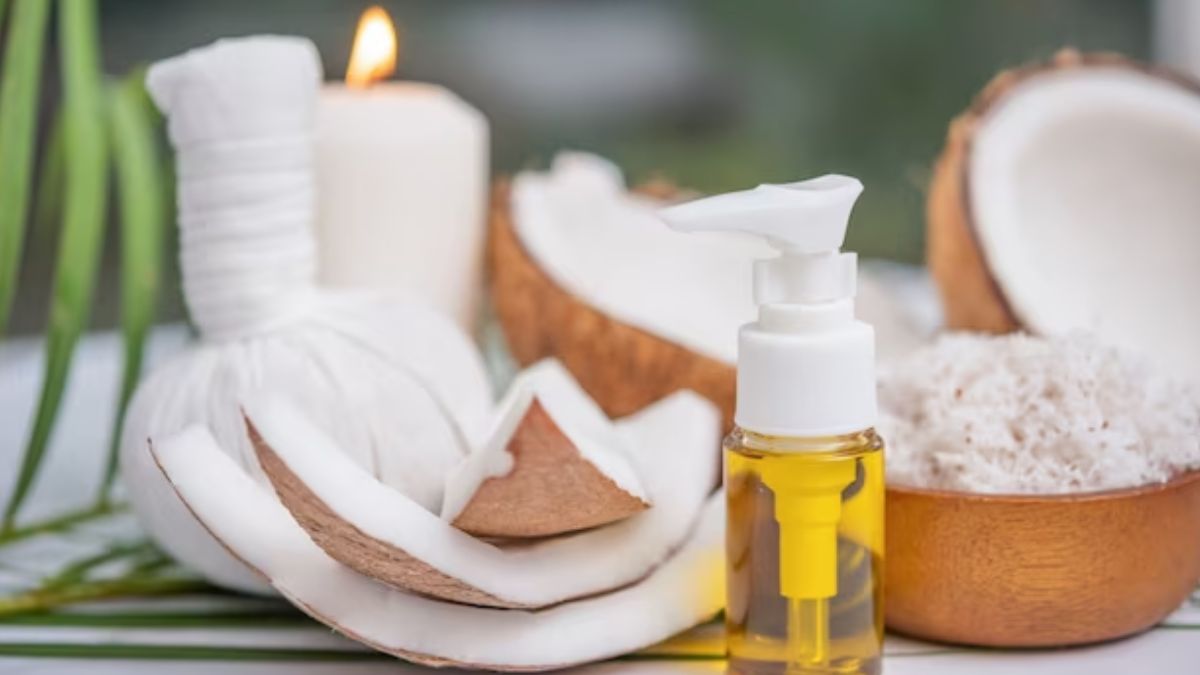 cocount oil with muthani mitti