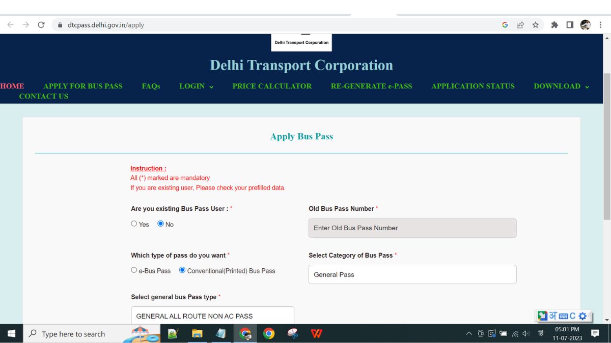 dtc monthly bus pass