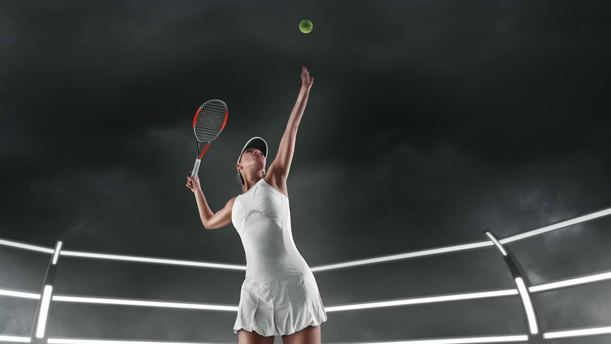 female tennis athelete