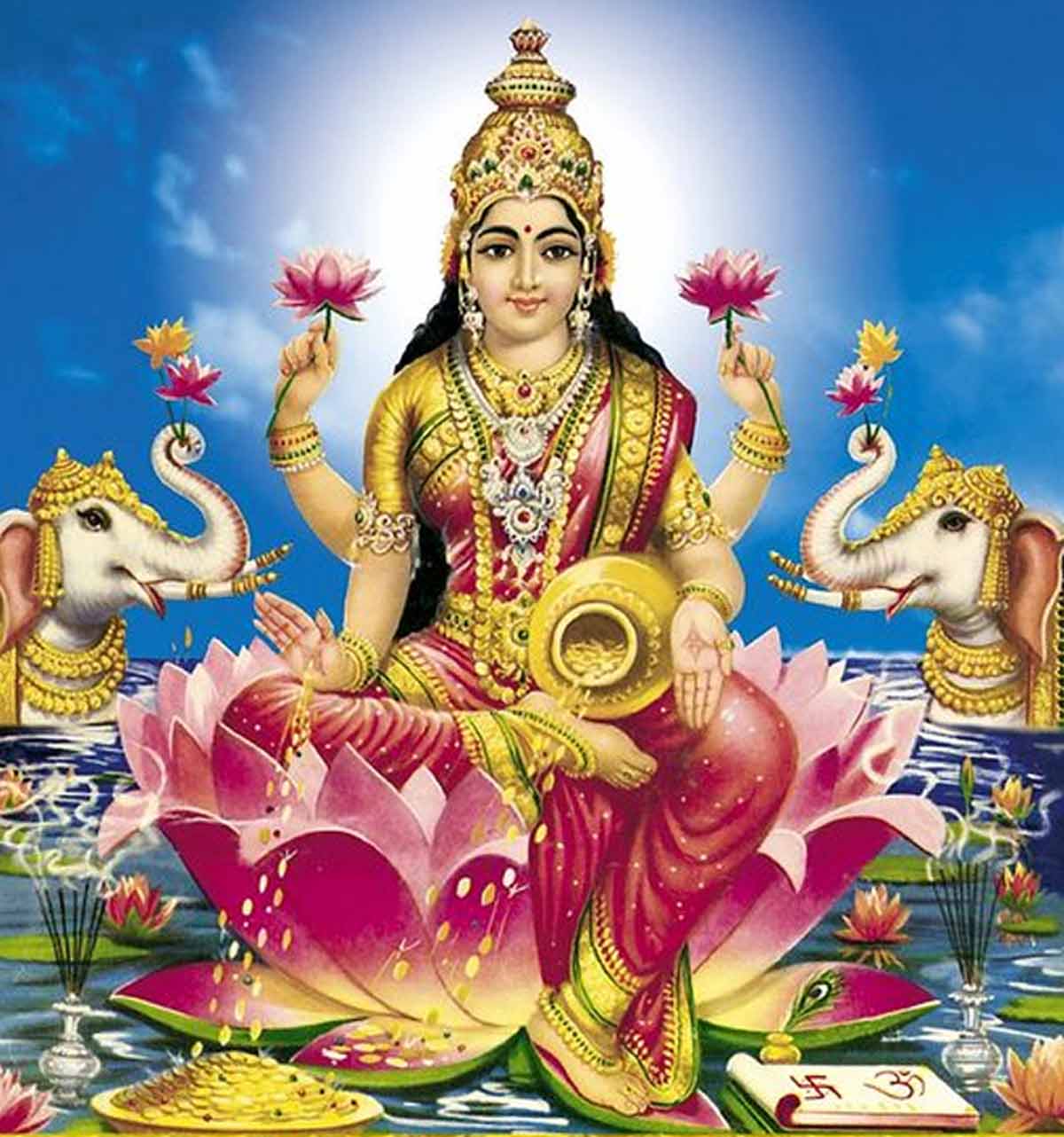goddess lakshmi puja deepak